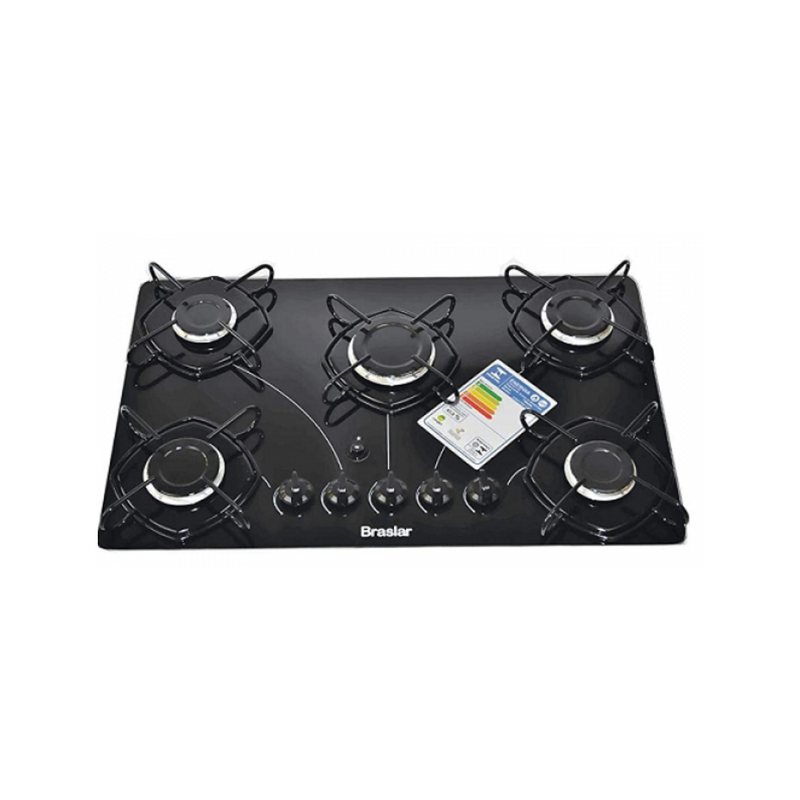 FOGAO COOKTOP BRASLAR POP 4BC PRETO